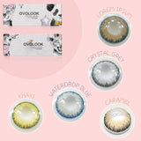 Gaeaspace  -  2pcs/Pair Beautiful Contact Lenses Colored Eye Lenses 5 Tone Cosmetics Lenses on the Eyes Soft Contacts Lens