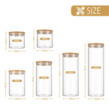 Gaeasapce  -  Glass Food Storage Container Cans for Bulk Cereals for Spaghetti Flour Coffee Sugar Kitchen Multigrain Sealed Storage Spice Jar