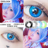 Gaeaspace  -  1pair Colored Contact Eye Lenses on the Eyes Creative Lenses for Anime Eyes (4 colors,24 different degrees)