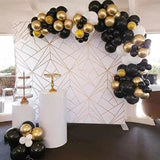 Gaeaspace  -  Black Gold White Balloon Garland Arch Kit 153Pcs Balloons for Bridal Shower Birthday Wedding Bachelorette Party Backdrop Décor