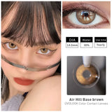 Gaeaspace  -  2pcs/pair New Blue Lenses Color 3 Tone Series Contact Lenses Colored Lenses for Eyes Eye Color Lens Yearly Use(Dia:14mm)