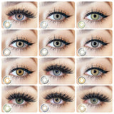 Gaeaspace  -  2PCS/Pair Fashion Natural Color Contact Lens Eye Colored Lenses Contacts Beauty Equipment