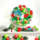 Gaeaspace  -  Merry Christmas Balloon Arch Garland Kit Green Red Santa Claus Balloons for Christmas Xmas New Year Party Decorations Supplies