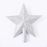 Gaeaspace  -  Christmas Tree Top Star Decorations, Shiny Gold Powder, Five-Pointed Star, New Year's Ornament, Merry Christmas Decorations,