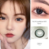 Gaeaspace  -  2pcs/pair 4 Tone Colored Eye Contact Lenses 0-800 Degrees Year Toss Beautiful Eye Color Lens