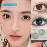 Gaeaspace  -  Tearful Black Colored Contact Lenses soft for eyes small Beauty Pupil myopia prescription degree yearly natural new big