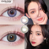 Gaeaspace  -  2pcs/pair Lenses 2 Tone PAPA Series Colored Lenses for Eyes Contact Lenses Eye Color Lens Prescription Lenses (DIA:14mm)