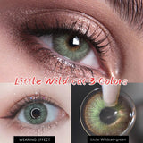 Gaeaspace  -  2PCS/Pair 10 Tone Colored Lenses for Eyes Beauty Color Contact Lenses Eye Color Lens Cosmetic Prescription Lens Year Use