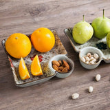 Gaeaspace  -  Ceramic Dish Dumplings Bowl Sushi Plate with Sauce Dish Kitchen Tableware Dinner Plates Dessert Cake Fruit Plate Tray