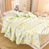 Gaeaspace  -  New Muslin Cotton Children Quilt Blanket With Polyester Fiber Filling Summer Light Washable Kids Baby Sleeping Blanket Quilt