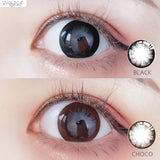 Gaeaspace  -  1 Pair Lenses Colored Lenses Contact Lenses for Eyes 2 Tone Personality 0-800 Eye Contacts Eye Color Lens Yearly Use