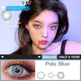 Gaeaspace  -   Siam Blue Colored Contact Lenses soft for eyes small Beauty Pupil myopia prescription degree yearly natural new big