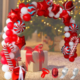 Gaeaspace  -  Merry Christmas Balloon Arch Garland Kit Green Red Santa Claus Balloons for Christmas Xmas New Year Party Decorations Supplies