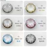 Gaeaspace  -  2pcs/pair Lenses Colored Contact Lenses for Eyes MAXIY GIRL Series 6 Tone Dia 14.5mm Comestic Color Contacts