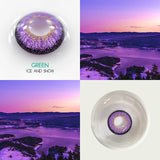 Gaeaspace  -  2pcs/pair Contact Lenses Colored Eye Lenses 4 Tone Eye Color Lens Colored Contacts Cosplay Anime Eyes