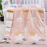 Gaeaspace  -  Reall Thick 10 Layers Muslin Cotton Kids Sleeping Blanket Autumn Winter Warm Baby Children Nap Bedding Blanket 120x150cm