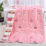 Gaeaspace  -  Reall Thick 10 Layers Muslin Cotton Kids Sleeping Blanket Autumn Winter Warm Baby Children Nap Bedding Blanket 120x150cm