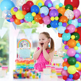 Gaeaspace  -  134pcs Rainbow Balloon Garland Arch Set For Carnival Circus Wedding Baby Shower Boys And Girls Birthday Party Decoration