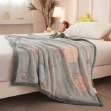 Gaeaspace  -  Autumn Winter Children Minky Blanket Artificial Sherpa Warm Blanket Double Layer Milky Kids Sleeping Blanket 115x150cm