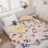 Gaeaspace  -  10 Patterns Summer Children Quilt Cartoon Air Conditioner Room Nap Quilt Blanket for Kids Gift Baby School Blanket Quilt