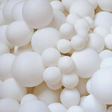 Gaeaspace  -  100/50pcs Matte White Latex Balloons Birthday Wedding Party Decorations Air Helium Ballons Kids Baby Shower Gifts Baloons