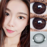 Gaeaspace  -  1 Pair 2pcs 2 Tone Series Lenses Contact Lenses for Eyes Natural Pupil Yearly Use Eye Contacts Eye Color Lens (DIA:14mm)