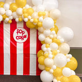 Gaeaspace  -  106pcs DIY Yellow White Ballon Garland Arch kit for 1st Birthday Sunshine Lemon Daisy Honeybee Popcorn Party Backdrop Decoration