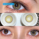 Gaeaspace  -  Diamonds Green Colored Contact Lenses soft for eyes small Beauty Pupil myopia prescription degree yearly natural new big