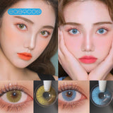 Gaeaspace  -   Wine Yellow Colored Contact Lenses soft for eyes small Beauty Pupil myopia prescription degree yearly natural new big