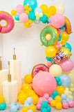 Gaeaspace  -  151 Pieces Of Macaron Pastel Latex Balloon Arched Wreath Set Donut Popcorn Foil Balloon Birthday Party Supplies Girl Decoration