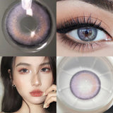 Gaeaspace  -  2PCS/Pair 10 Tone Colored Lenses for Eyes Beauty Color Contact Lenses Eye Color Lens Cosmetic Prescription Lens Year Use