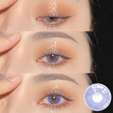 Gaeaspace  -  2pcs/pair Beautiful Lenses Contact Lenses Colored Lenses for Eyes Violet Eye Color Lens Eye Contacts