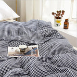 Gaeaspace  -  100% Cotton Muslin Blanket Bed Sofa Travel Breathable Summer Soft Throw Blanket 4 Layers Gauze AB Side Bedspread 200*230cm