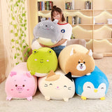 Gaeaspace  -  30cm 60cm 90cm Cute Fat Dog Cat  Penguin Frog Plush Toy Stuffed Anime Figure Cartoon Pillow Kids Toys Gift For Girlfriend