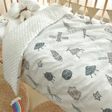 Gaeaspace  -  Four Season Baby Kids Cotton Sleeping Quilt Blanket For Appease Thick Warm Children Bed Blanket Quilt For Nursery School Blanket