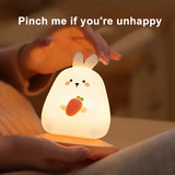 Gaeaspace  -  LED night lights for Children bedroom cute animal pig rabbit lamp Touch Sensor Dimmable child Holiday Gift USB Rechargeable