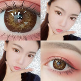 Gaeaspace  -  1 Pair 2 Tone Series Contact Lenses Colored Lenses for Eyes Starlight Series Eye Color Lens Yearly Use (DIA:14.5mm)