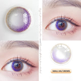 Gaeaspace  -  2pcs/pair 6 Tone Lenses Colorful Contact Lenses Colored Lenses for Eyes 24 Degrees Yearly Use Eye Color Lens Eye Contact