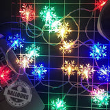 Gaeaspace  -  Happy New Year  White Snowflake LED Light Merry Christmas Decorations For Home  Christmas Tree Ornament Xmas Navidad Gifts