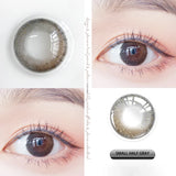 Gaeaspace  -  2pcs/pair 6 Tone Lenses Colorful Contact Lenses Colored Lenses for Eyes 24 Degrees Yearly Use Eye Color Lens Eye Contact