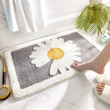 Gaeaspce  -  Daisy Entrance Door Mat for Bedroom Living Room Super Absorbent Kitchen Carpets Non-Slip Bathroom Floor Rugs Soft Foot Pad Rug