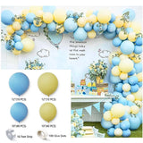 Gaeaspace  -  102pcs Macaron Yellow Blue Balloons Garland Kit Arch Decor Wedding Baby Shower Girls Birthday Party Decortion Supplies