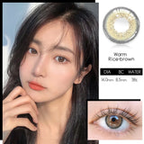 Gaeaspace  -  2pcs/pair Beautiful Contact Lenses for Eyes Naturl Pupils 4 Tone Series Eye Color Lens Colored Lenses for Eyes