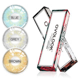 Gaeaspace  -  2pcs/pair Lenses 3 Tone Colored Contact Lenses for Eyes Beautiful Colorful Eyes Lenses Color Contacts