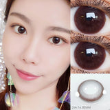 Gaeaspace  -  1 Pair 2pcs 2 Tone Series Lenses Contact Lenses for Eyes Natural Pupil Yearly Use Eye Contacts Eye Color Lens (DIA:14mm)