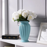 Gaeaspace  -  Modern Minimalist Europe Style Ceramic Flower Vase Ornaments Creative Tabletop Flower White Vase Home Christmas Decoration