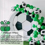 Gaeaspace  -  Soccer Party Latex Globos Football Balloon Arch Garland Kit With For Football Party Decoration Air Gobos Kids Boy Toys Ball