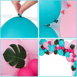 Gaeaspace  -  120 Pieces Of Red Pink Cherry Party Balloon Arch Garland Set Summer Baby Shower Tropical Hawaiian Party Girl Birthday Decoration