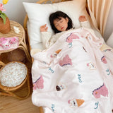 Gaeaspace  -  Milk Cashmere Wool Blanket Spring Autumn Baby Kids Quilt Winter Think Nap Sleeping Blanket Children Warm Velvet Bedding Blanket