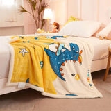 Gaeaspace  -  Autumn Winter Children Minky Blanket Artificial Sherpa Warm Blanket Double Layer Milky Kids Sleeping Blanket 115x150cm